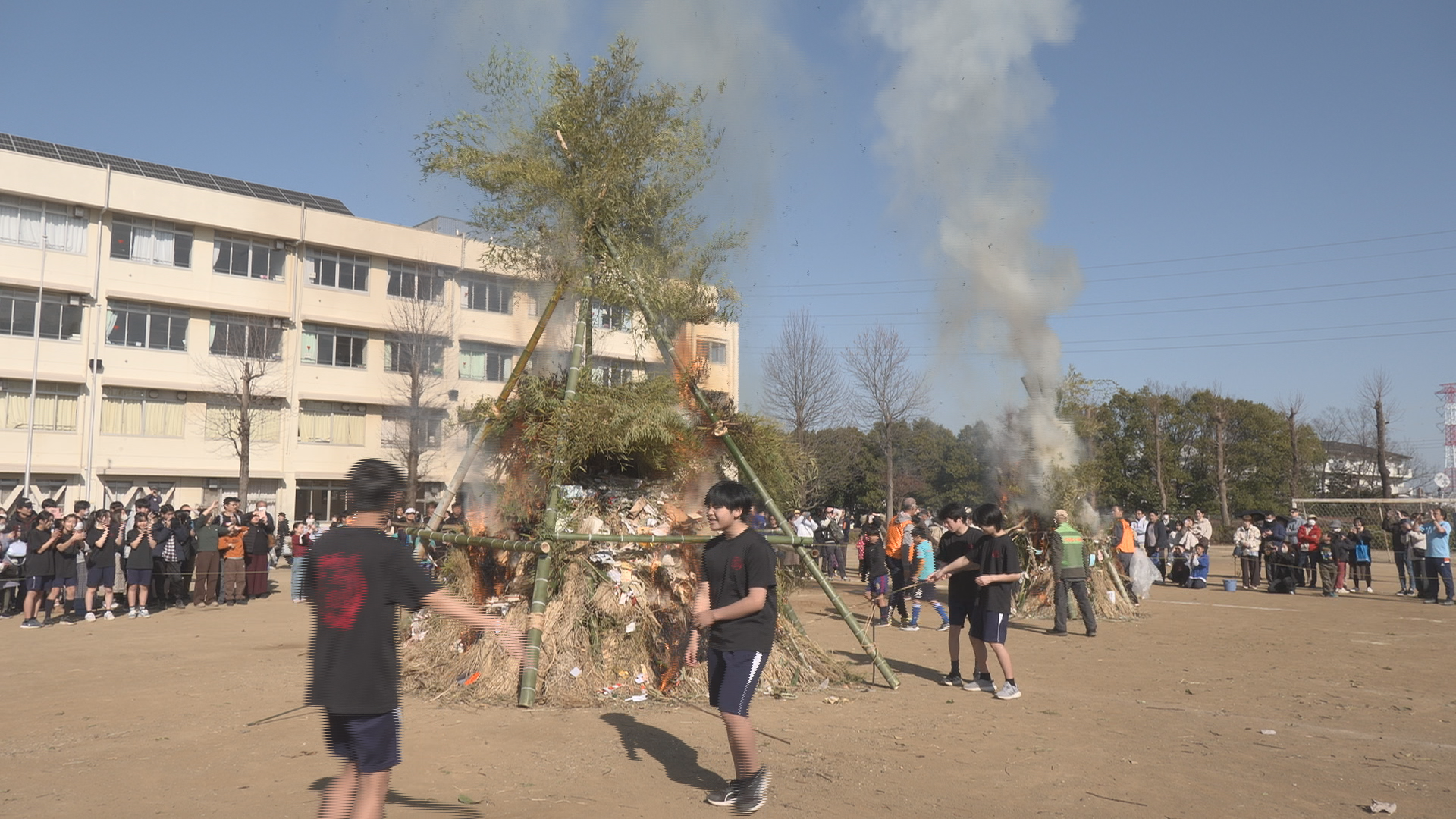 豊ヶ丘・貝取地区委員会 第３９回「どんど焼き」